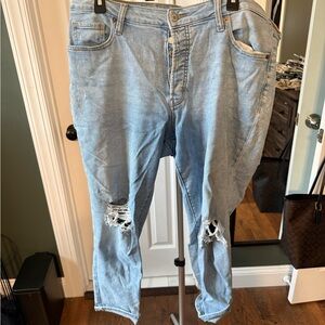 Old Navy Women's Light Blue Straight Leg Jeans